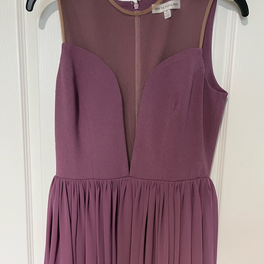 Dress the population purple gown